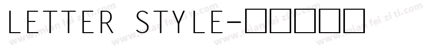 LETTER STYLE字体转换